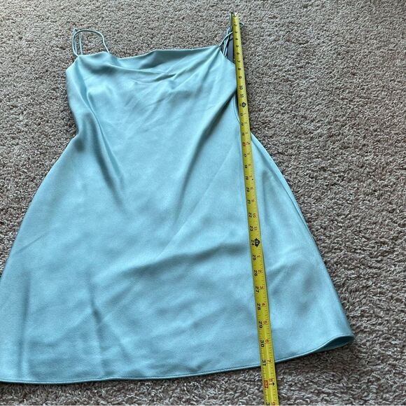 Alice + Olivia Silky Cowl Neck Mini Dress - Picture 14 of 16